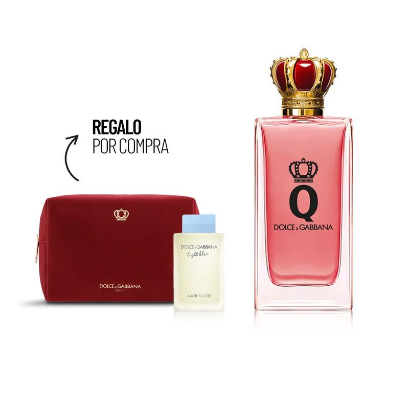 Q by Dolce&Gabbana EDP Intense 100 ml + Pouch + Mini Talla